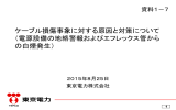 ケーブル損傷事象に対する原因と対策について （電源設備の