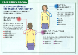 さまざまな原因による肩の痛み 〝