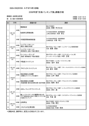 2008年度「先端バンキング論」講義日程