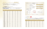 スクリーンメッシュ規格表