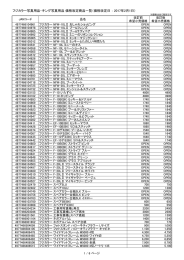 フジカラー写真用品・キング写真用品 価格改定商品一覧