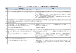 アイスアリーナ ネーミングライツパートナーの募集に関する質問および回答