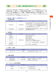 Ⅴ 保健・福祉事業を利用するとき Ⅴ 保健・福祉事業