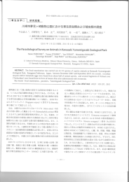 Page 1 研究短報 における寄生虫学的調査 川崎市夢見ヶ崎動物公園