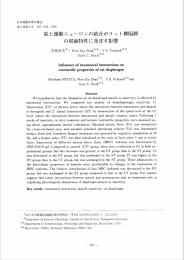 筋と運動ニューロンの結合がラッ ト横隔膜 の収縮特性に及ぼす影響