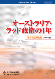 総合調査報告書 2009年3月 - 国立国会図書館デジタルコレクション