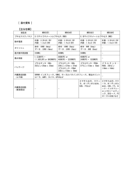 [ 添付資料 ] 【主な仕様】