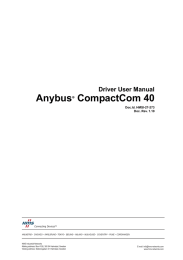 Anybus CompactCom 40 Driver User Manual