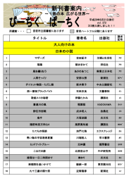 新刊書案内 - 宮若市立図書館