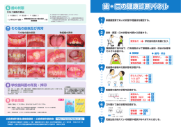 歯・口の健康診断パネル 歯・口の健康診断パネル