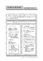 中堅社員研修 - ユニックビジネスコンサルタント大阪