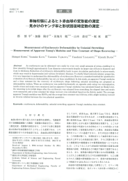 単軸引張によるヒ ト赤血球の変形能の測定 一見かけのャング率と形状
