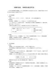 M8検知紙、M9検知紙使用法