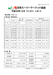 平成26年12月 マンスリー レポート