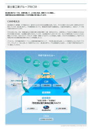 富士重工業グループは、本業を通して、より良い社会、環境づくりに貢献し