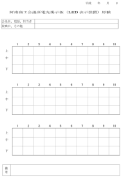 平成 年 月 阿南商工会詰所電光掲示板 (LED 表示装置) 原稿 会社名 丶