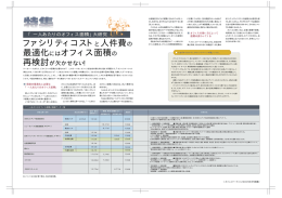 ファシリティコストと人件費の 最適化にはオフィス面積の