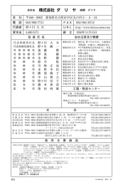 会社名 株式会社 ダ リ ヤ 商標 ダリヤ