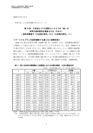 が 世界の食料貿易を激変させる（その3）