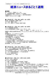 経済ニュースまるごと1週間