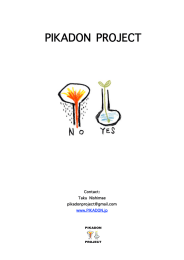 PIKADON PROJECT Press Kit