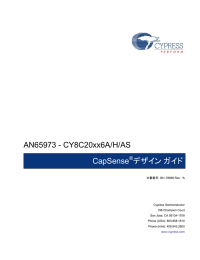 CY8C20xx6A/H/AS CapSense® Design Guide