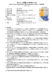 11 ダルフール国連・AU合同ミッション