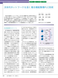 次世代ネットワークを拓く複合機能集積PLC技術