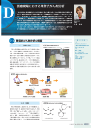 医療正見場における残留抗がん剤分析