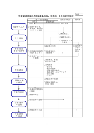 別紙11 児童福祉施設第三者評価事業の流れ（保育所・母子生活支援