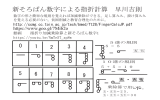 新そろばん数字による指折計算 早川吉則