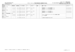 テクノベインズ販売価格表(総額表示対応) テクノベインズ株式会社