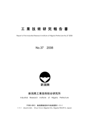 工業技術研究報告書2008 No.37 8.93MB