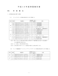 平成1 6 年度事業報告書