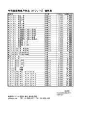 中性紙資料保存用品 AFシリーズ 価格表