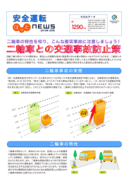 二輪車との交通事故防止策