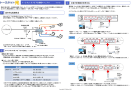 トークネット光アダプタ接続マニュアル ver1.0