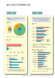 都市と農村の主要指標の比較（PDF：151KB）