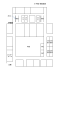 A1号館1階配置図 中庭 玄関 守衛室 ロッカー ルーム ゼミ 室1 ゼミ 室2