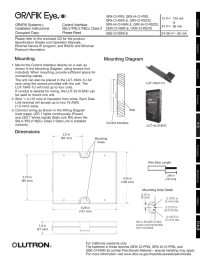 GRAFIK Systems Installation Instructions 040415a