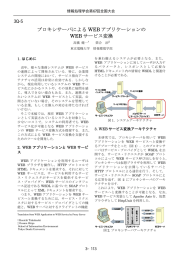 プロキシサーバによる WEB アプリケーションの WEB サービス変換