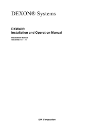DXWall® Installation and Operation Manual