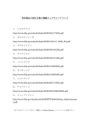 各医薬品の添付文書の掲載ウェブサイトアドレス 1．エキセナチド http