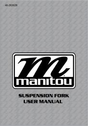 SUSPENSION FORK USER MANUAL