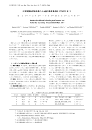 化学物質及び自然毒による食中毒等事件例（平成 17 年