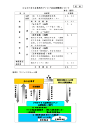 出資構成及びファンドスキームについて [PDFファイル／128KB]