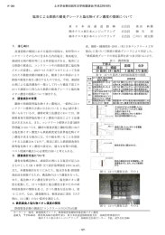 塩害による鉄筋の腐食グレードと塩化物イオン濃度の関係