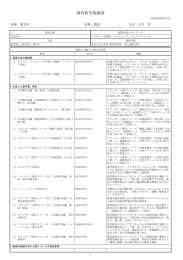 教育研究業績書