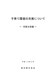 子育て環境の充実について