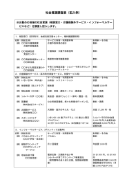 社会資源調査表（記入例）